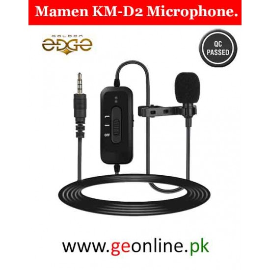 Mic Mamen KM-D2 Clip On Omni Directional Lavalier Microphone