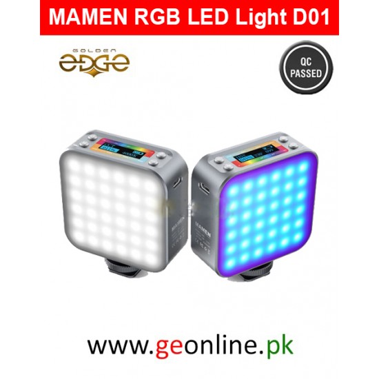Mamen Do1 RGB LED Fill Light Metal Frame Double-Sided Portable LED Light Price in Pakistan Mamen Do1 RGB LED Fill Light Metal Frame Double-Sided Portable LED Light Price in Pakistan