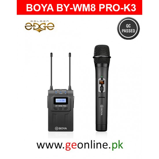 BOYA BY-WM8 PRO-K3 Camera-Mount Wireless Handheld Microphone System (568 to 599 MHz) BOYA BY-WM8 PRO-K3 Camera-Mount Wireless Handheld Microphone System (568 to 599 MHz)