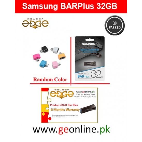 USB Samsung Flash Drive Metal - 32GB BAR Plus Black USB Samsung Flash Drive Metal - 32GB BAR Plus Black