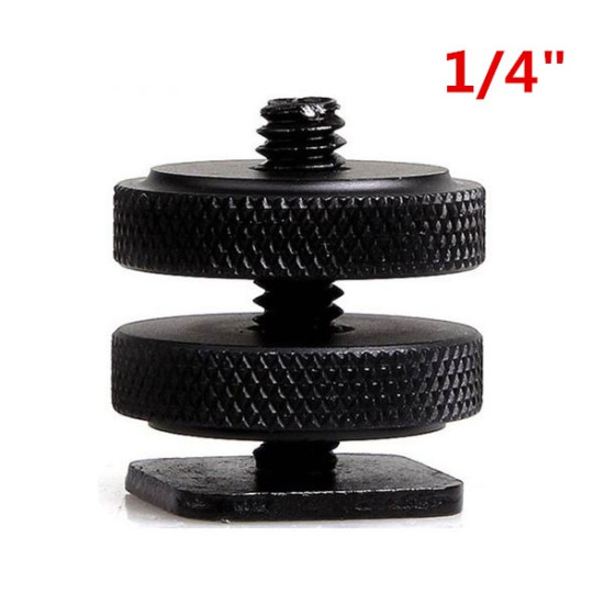 1/4 Hot Shoe To Tripod Mount Adapter 1/4 Hot Shoe To Tripod Mount Adapter