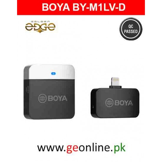 BOYA BY-M1LV-D Compact Wireless Microphone System with Lightning Connector for i_OS Devices(2.4 GHz) BOYA BY-M1LV-D Compact Wireless Microphone System with Lightning Connector for i_OS Devices(2.4 GHz)