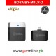  BOYA BY-M1LV-D Compact Wireless Microphone System with Lightning Connector for i_OS Devices(2.4 GHz)