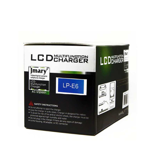 Charger Jmray LP-E6 LPE6 Digital LCD Quick Replace Charger For Canon LP-E6, LC-E6 EOS 60D, EOS 70D, EOS 5D II Battery Charger Charger Jmray LP-E6 LPE6 Digital LCD Quick Replace Charger For Canon LP-E6, LC-E6 EOS 60D, EOS 70D, EOS 5D II Battery Charger