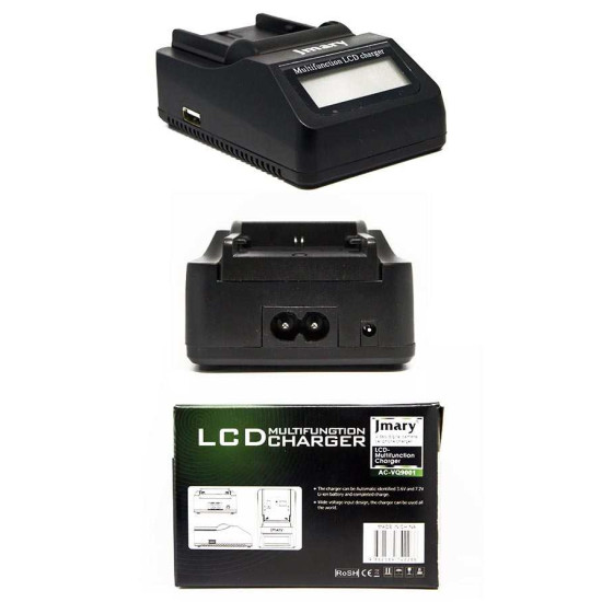 Charger Jmray LP-E6 LPE6 Digital LCD Quick Replace Charger For Canon LP-E6, LC-E6 EOS 60D, EOS 70D, EOS 5D II Battery Charger Charger Jmray LP-E6 LPE6 Digital LCD Quick Replace Charger For Canon LP-E6, LC-E6 EOS 60D, EOS 70D, EOS 5D II Battery Charger