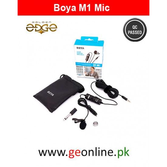 Mic Boya M1 Lavalier Collar Microphone for ALL Devices (1 Year Warranty) Mic Boya M1 Lavalier Collar Microphone for ALL Devices (1 Year Warranty)