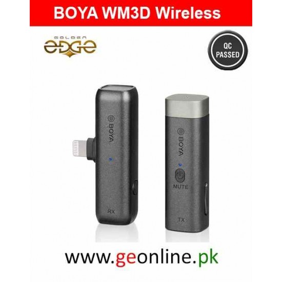 Mic Boya WM3D Wireless For Iphone Andriod PC Laptop DSLR and Camcoders Mic Boya WM3D Wireless For Iphone Andriod PC Laptop DSLR and Camcoders