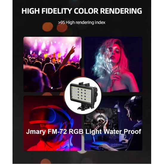 Jmary FM-72 RGB Light Waterproof LED RGB Light Jmary FM-72 RGB Light Waterproof LED RGB Light