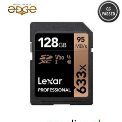 Memory Card Lexar Professional 633x 128GB SDXC UHS-I/U3 Card (Up to 95MB/s Read)