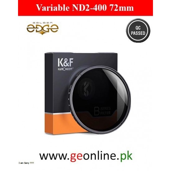 KF Concept 72mm Variable Neutral Density ND Lens Filter For Nikon Canon Sony Samsung Olympus Fujifilm Pentax